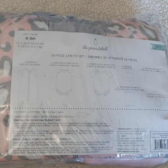 The Peanutshell 23 pcs Layette set - Picture 7 of 7